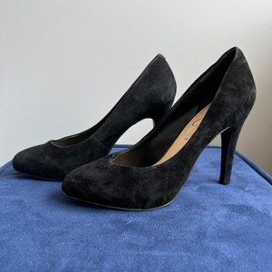 Jessica Simpson Black Suede Heels, Size 8.5